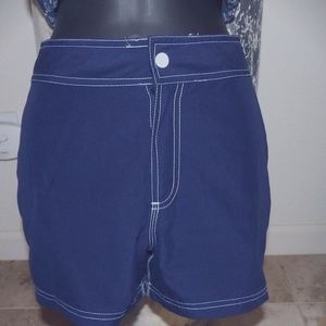 NAVY BLUE BOARD SHORTS - MID THIGH - EXCELLENT CONDITION!
